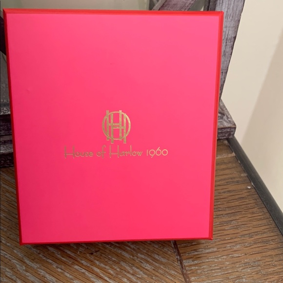 House of Harlow 1960 Red Heart Drop Earrings - Picture 4 of 4